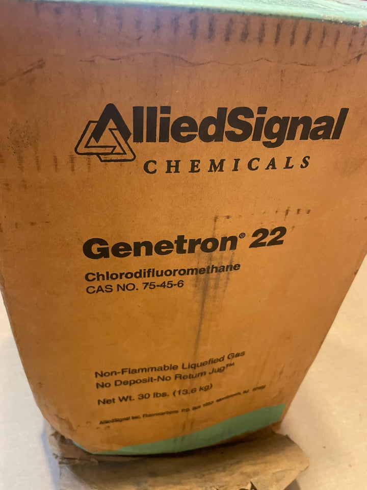 Allied Signal Genetron 22 -30 lbs Tank  Chlorodifluormethane NEW FULL