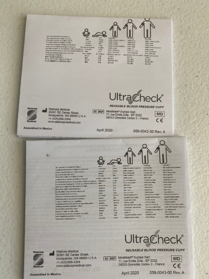 Ultracheck Nylon Reusable BP Cuff Adult Regular 26CM - 35CM Single Tube