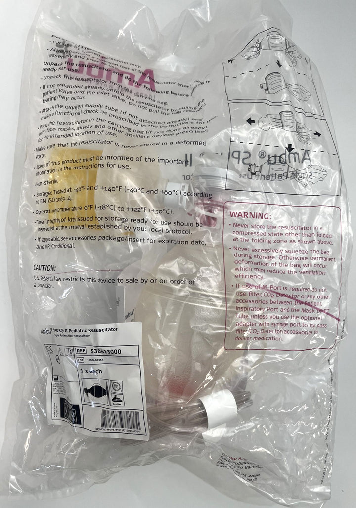 Ambu 530613001 SPUR II Pediatric Resuscitator (6-Pack)