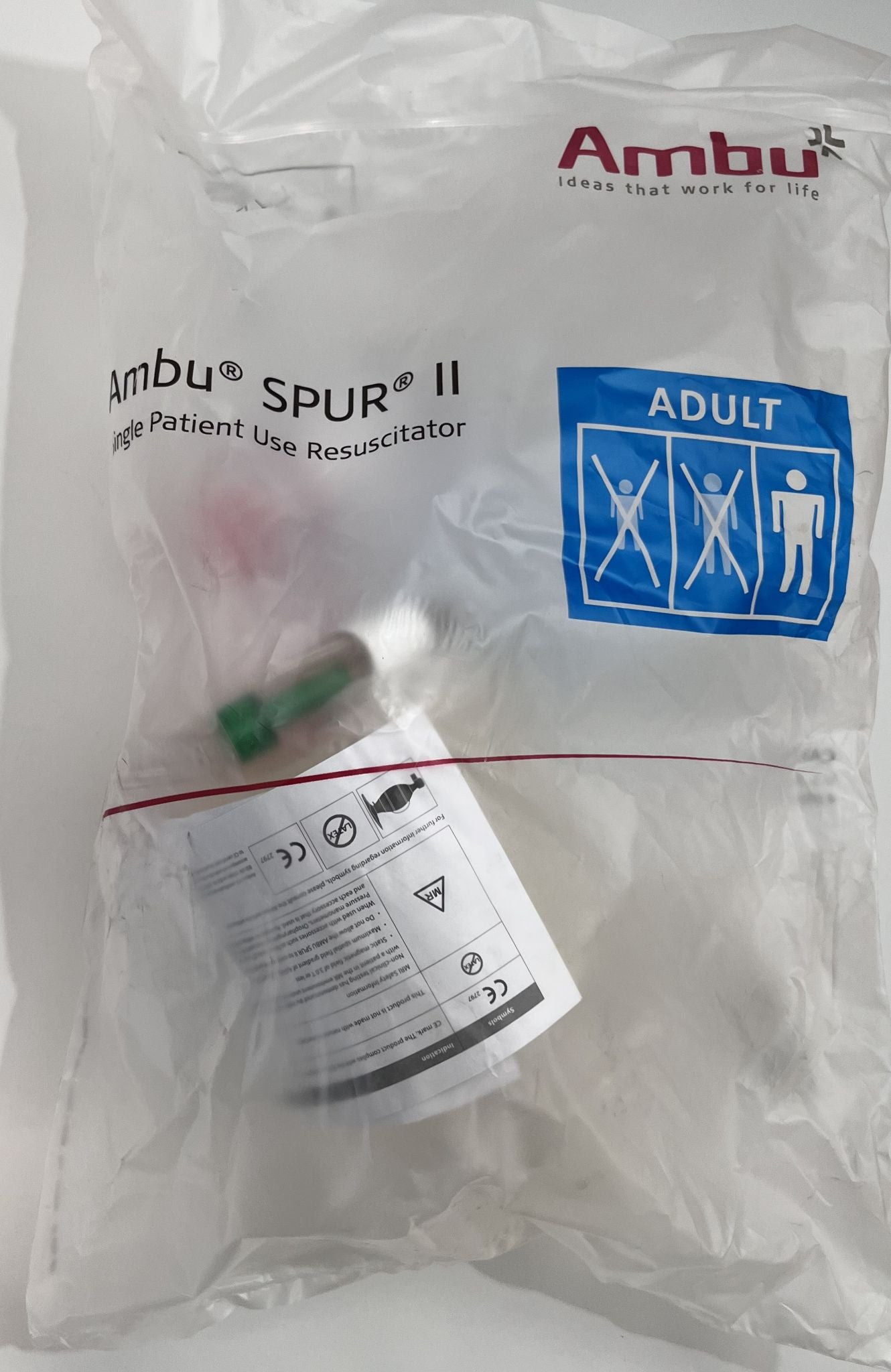 Ambu 520211001 SPUR II Adult Resuscitator, Case of 12