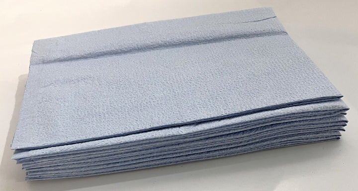 TIDI 919363 Disposable Pillow Cases, 21"x30" Blue, Tissue/Poly, 100-Pack, Standard Size, Hygiene