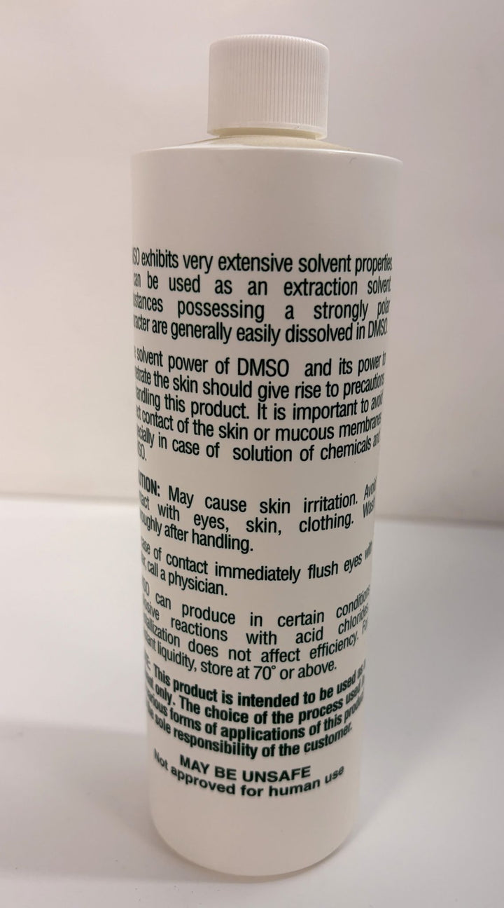 DMSO Dimethyl Sulfoxide 99% Purity Fluid 16 oz