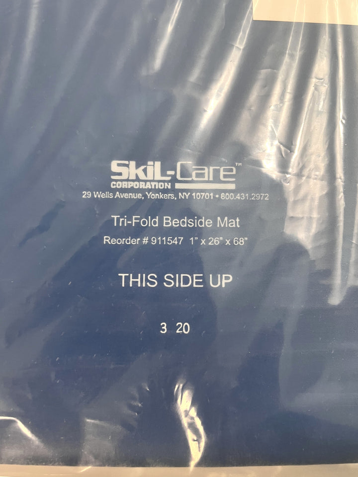 Skil-Care 911547 Tri-Fold Bedside Mat, 1" H x 26" W x 68" L