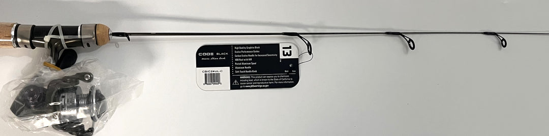 13 Fishing One-3 Spinning Ice Fishing Combo, durable and high-performance ice fishing rod and reel.