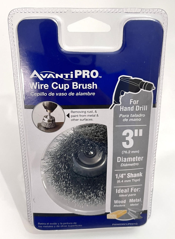 Avanti Pro PWW030CUPD01G Wire Cup Brush 3" (3-Pack)
