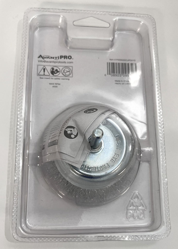 Avanti Pro PWW030CUPD01G Wire Cup Brush 3" (3-Pack)