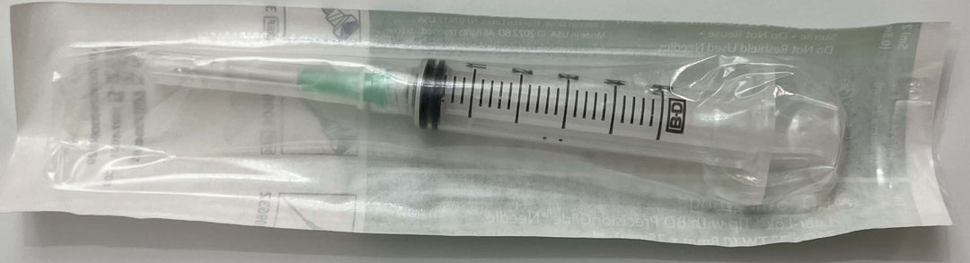 309632 Luer-Lok Tip 5ml Syringe and PrecisionGlide Needle 21G x 1" (100/Box)