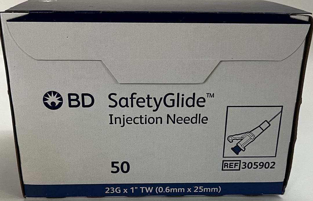 SafetyGlide Injection Needle 23G x 1" 305902 (50 EA/Box)