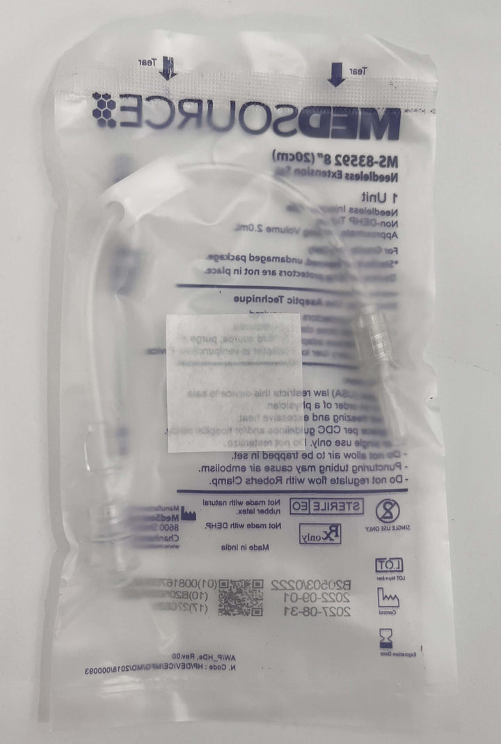 Medsource MS-83592 IV Admin Extension Set (100/Box)