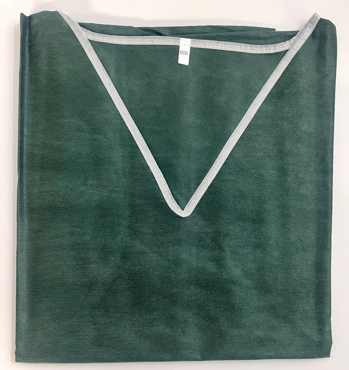 Graham Medical Disposable Scrub Top, Nonwoven Green (30-Pack)