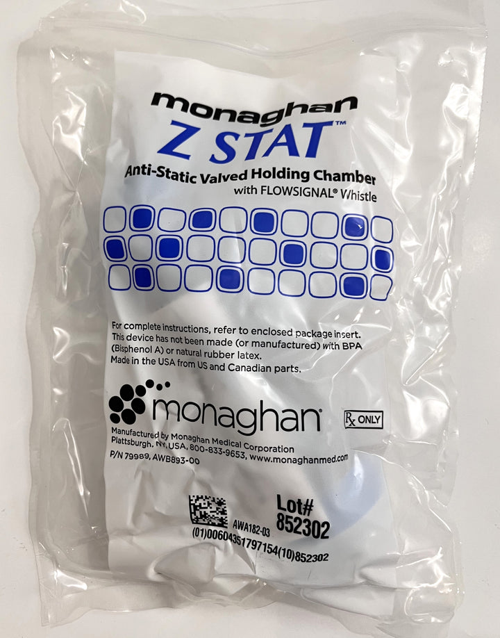 Monaghan 79710Z Z Stat Anti-Static Valved Holding Chamber Mouthpiece