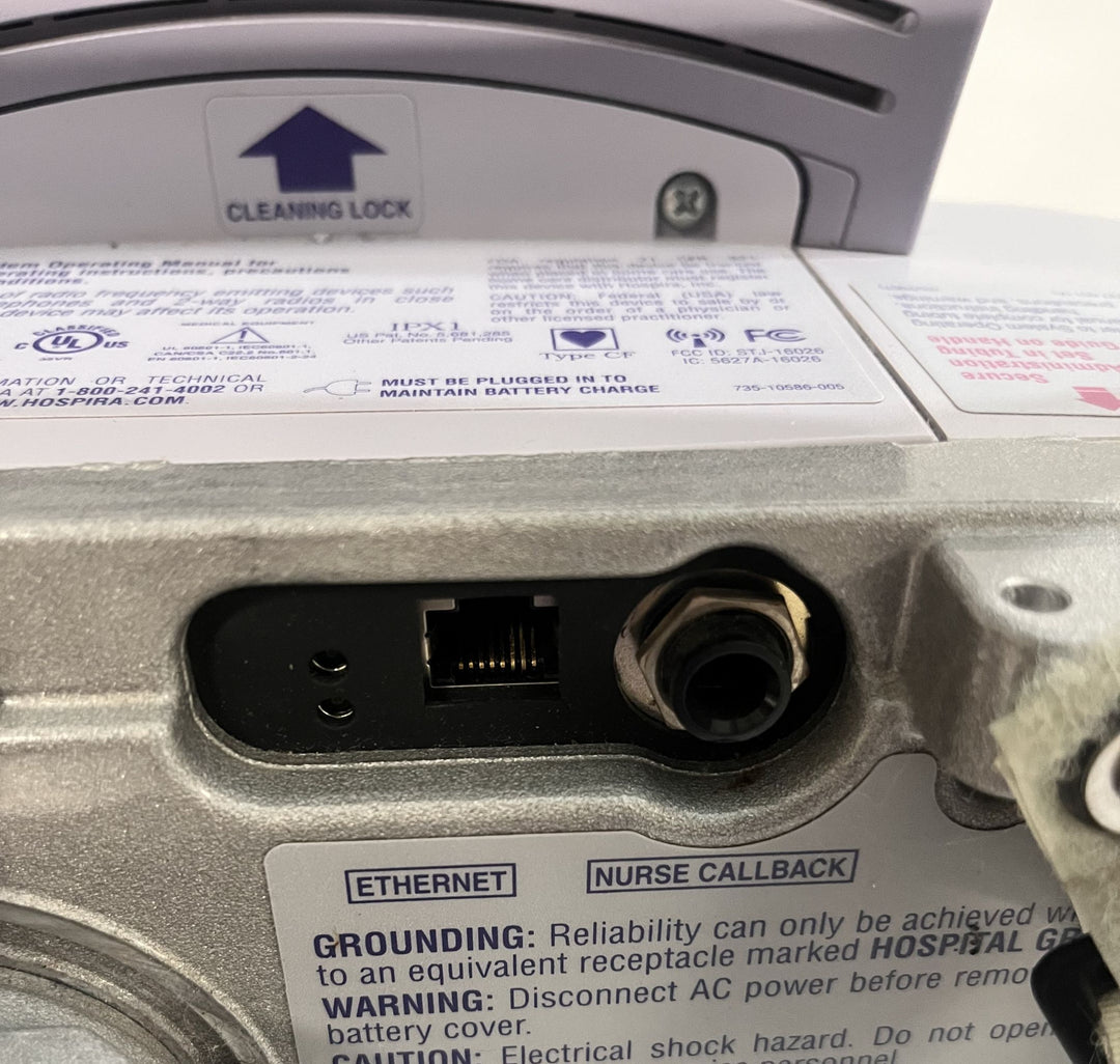 Pre-Owned Hospira Symbiq IPX1 Dual Channel Infusion Pump System AS-IS. NO RETURNS.