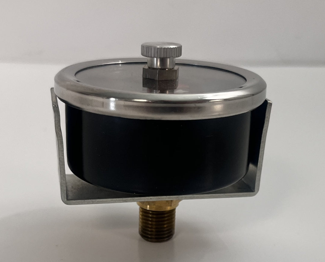 RPI Pressure Gauge TUG012 for Tuttnauer Autoclave, 2.5" dial, reads 0–60 PSIG, replacement part.