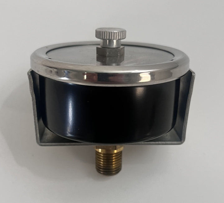 RPI Pressure Gauge TUG012 for Tuttnauer Autoclave, 2.5" dial, reads 0–60 PSIG, replacement part.