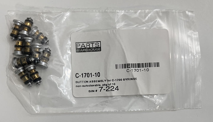 Parts Warehouse C-1701-10 Syringe Button Assembly for C-1700 (10-Pk)