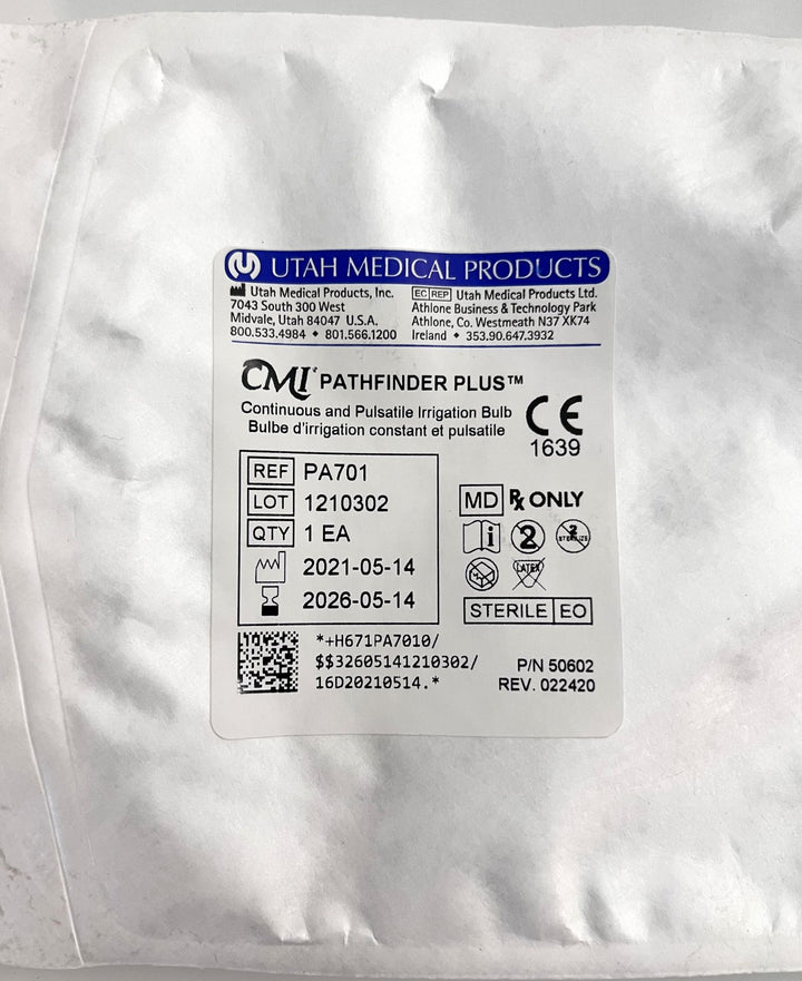 CMI Pathfinder Plus Irrigation Bulb PA701 – 10-Pack, sterile for continuous irrigation