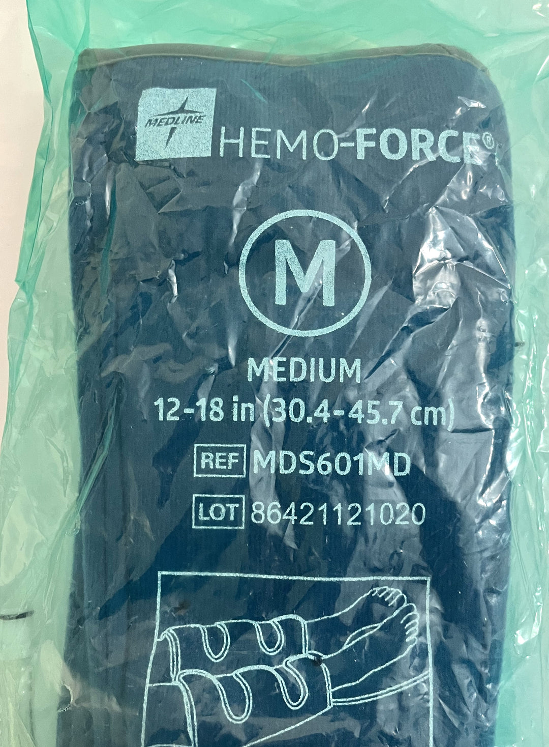 Stryker MDS601MD Hemo-Force Calf Garment, Medium