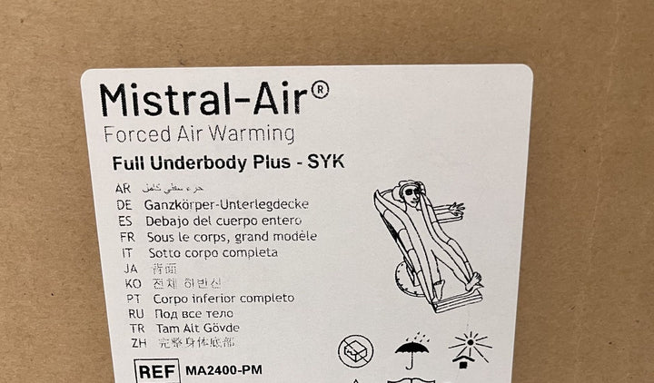 Mistral-Air MA2400-PM Full Underbody Plus Forced Air Warming Blanket 40/CS