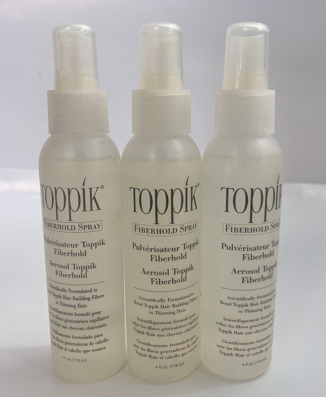 Toppik Aerosol Fiberhold Spray - 4 ounces each New (3-Pack)