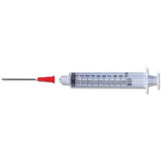 100-pack of 305064 Luer-Lok 10mL syringes with blunt fill needle.