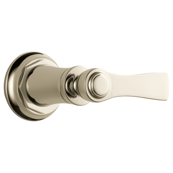 Brizo Rook Sensori volume control trim T66660-PN with Rook® lever in polished nickel, sleek design, enhances modern bathroom decor.