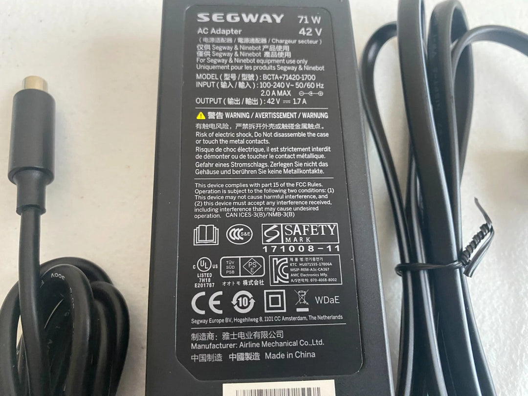 OEM 42V Charger for Segway Ninebot D18 D28 D38 D40 E22 E25 F20 F30