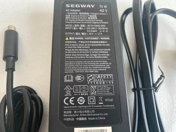 OEM 42V Charger for Segway Ninebot D18 D28 D38 D40 E22 E25 F20 F30