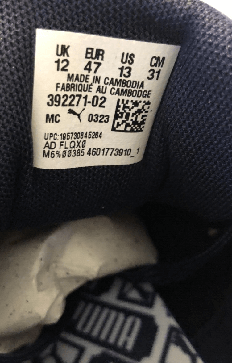 Men's GV Special Reversed sneakers in navy blue/white (392271 02), size 13, featuring classic design, comfort, and durable construction.