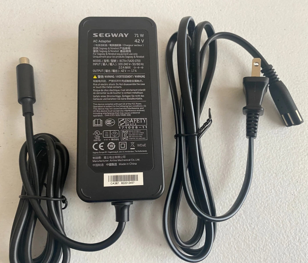 OEM 42V Charger for Segway Ninebot D18 D28 D38 D40 E22 E25 F20 F30