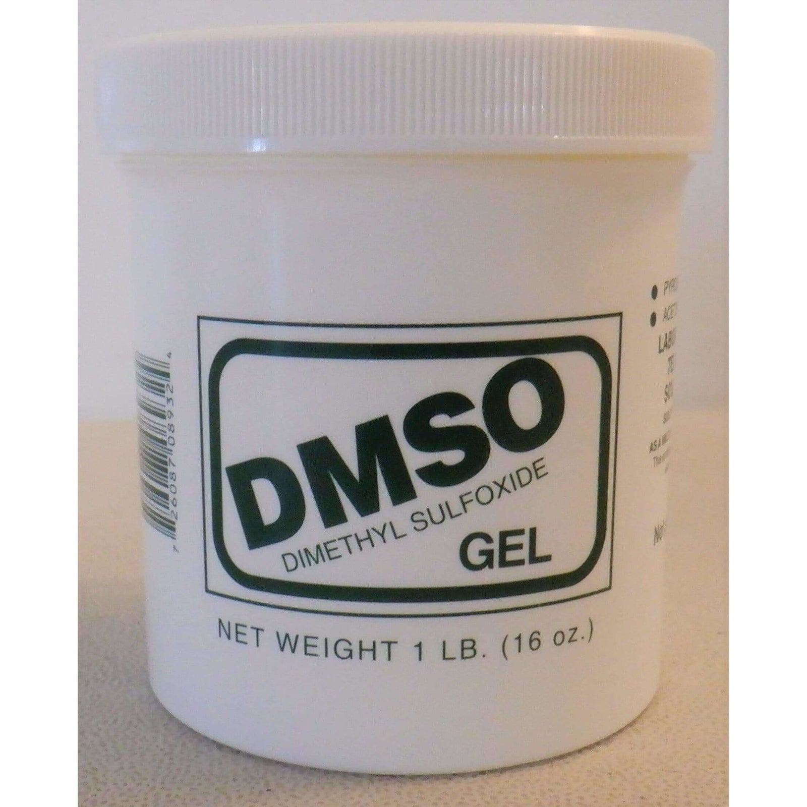 DMSO Dimethyl Sulfoxide 16 oz / 1 LB Gel