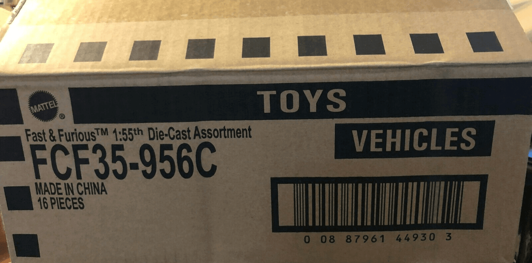 16x Fast & Furious Diecast Cars Mattel 1:55 scale, collectible vehicle lot for enthusiasts.