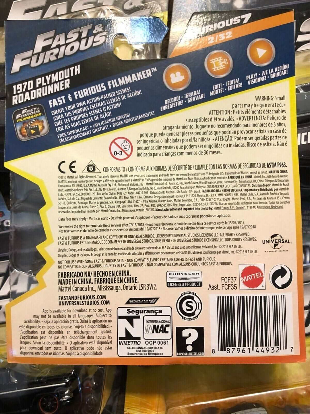 16x Fast & Furious Diecast Cars Mattel 1:55 scale, collectible vehicle lot for enthusiasts.