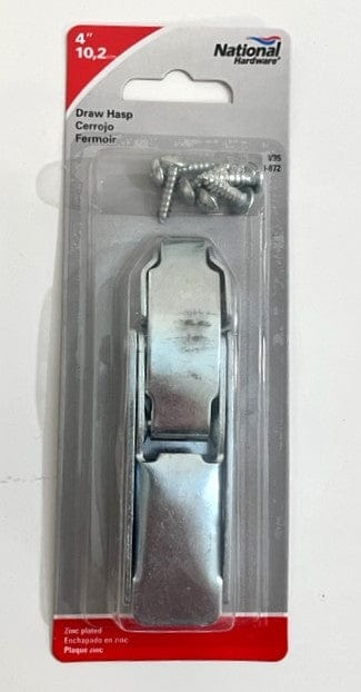 National Hardware N210-872 Draw Hasp 4" 4" / Zinc plated