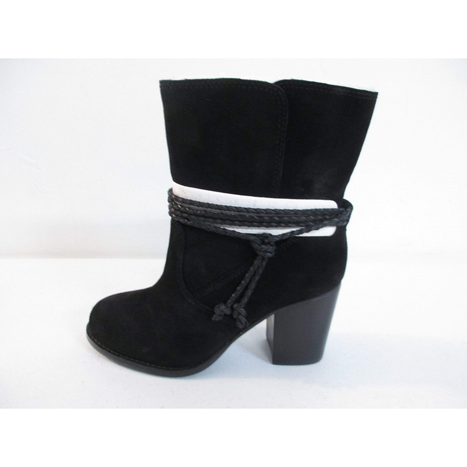 Women's Spl-Larchmonte Ankle Bootie in Black, Casual Suede, Stylish and Comfortable Footwear