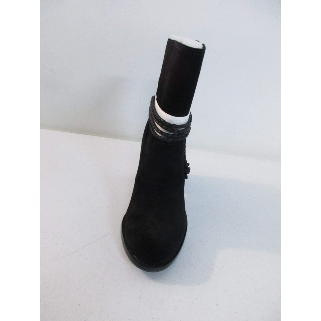 Women's Spl-Larchmonte Ankle Bootie in Black, Casual Suede, Stylish and Comfortable Footwear