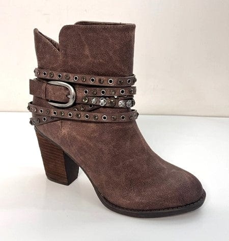 Not Rated Women's Alpha Ankle Bootie, NRLB0194-277, Taupe, Sz 7.5 7.5 / Taupe