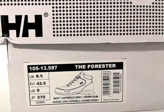 Helly Hansen 105-13.597 Men's The Forester Waterproof Boots, Navy/Vaporous Gray/Sperrygum 9 / Navy/Vaporous Gray/Sperrygum