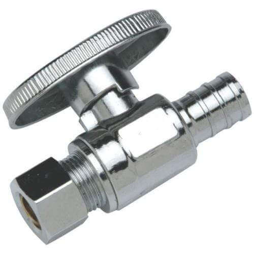 Apollo CPXVS1238C PEX Straight Stop Valve 1/2" x 3/8"