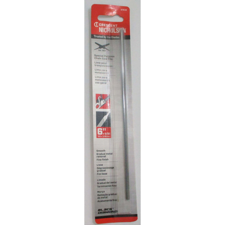 Crescent Nicholson 6" x 5/32" Chain Saw File 01630