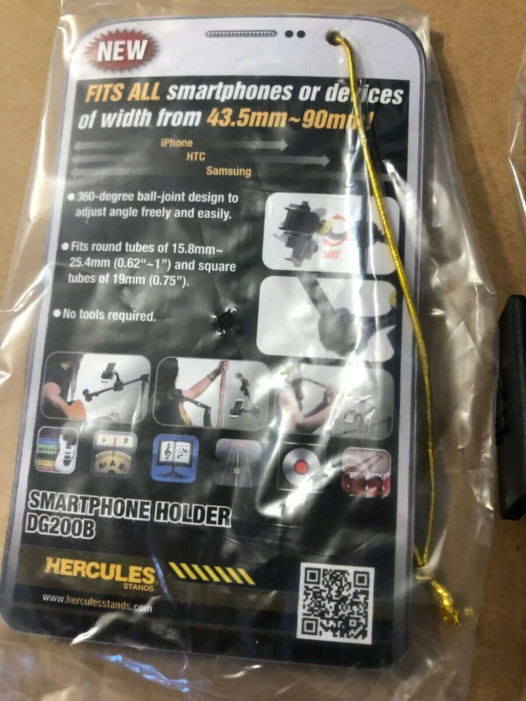 Hercules DG200B Smartphone HA300 Tablet Microphone Stand Counter Top Display SET