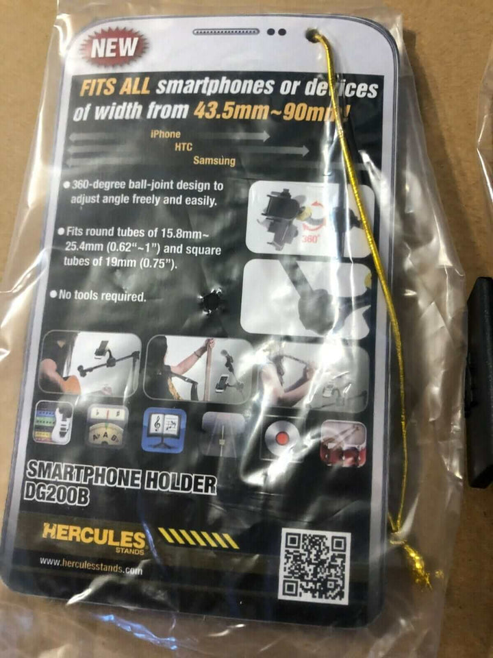 Hercules DG200B Smartphone HA300 Tablet Microphone Stand Counter Top Display SET