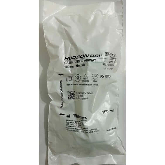 Hudson RCI 1167 Cath-Guide Airway 100 mm, No. 10 (48-Pack)