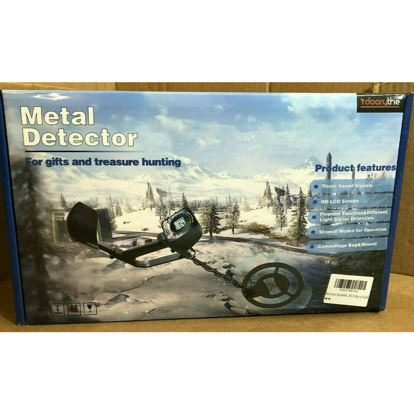 Metal Detector, Adjustable Metal Finder 24"-45" with 3 Audio Tone & DISC Modes & Pinpoint for Adults and Kids, Detecting Coin,Treasures Hunting MT01