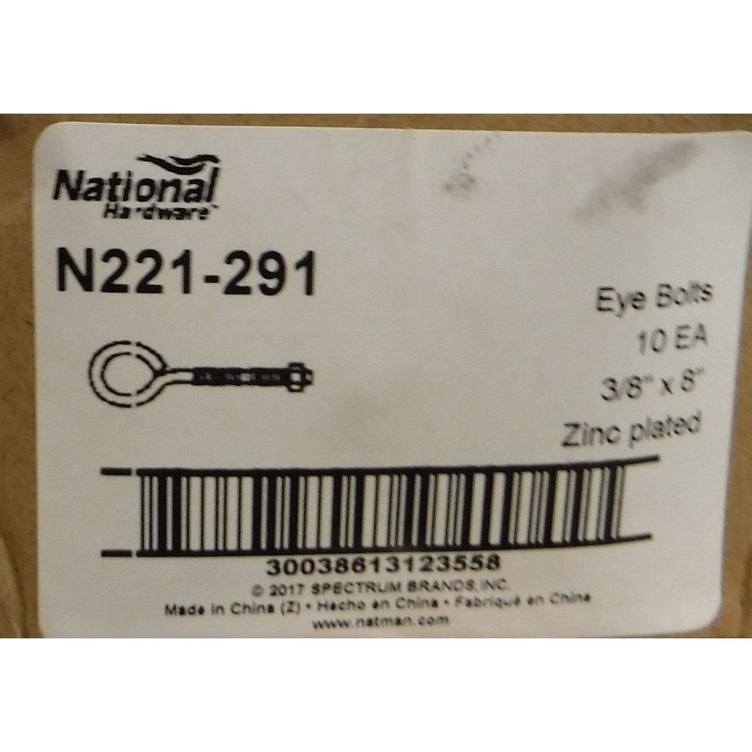 National Eye Bolts 3/8" x 8" (10-Pack)