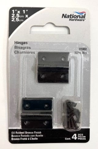 National Hardware N211-019 Broad Hinges Oil Rubbed Bronze Finish