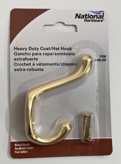 National Hardware N248-229 V166 Heavy Duty Coat/Hat Hook