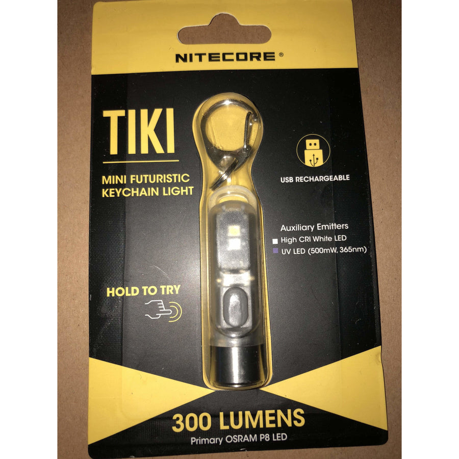 NITECORE TIKI 300 Lumen USB Rechargeable Keychain Flashlight with UV & High CRI