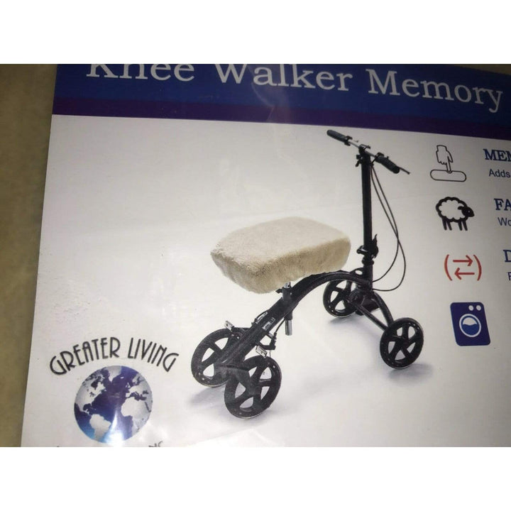 Premium knee walker scooter pad cover, designed for comfort and support, easy to clean, and fits various knee walker models.