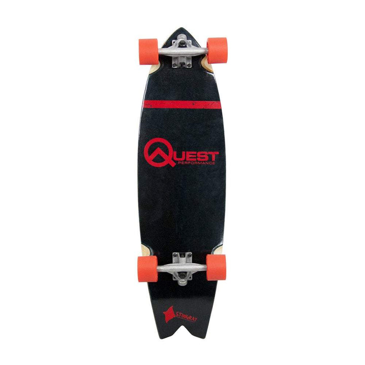 Quest Stingray 34.5" Complete Red Skateboard