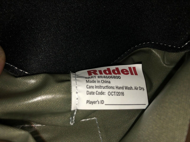 Riddell Speed CLC Front Pocket White Vinyl (R4606800) W/ Logo